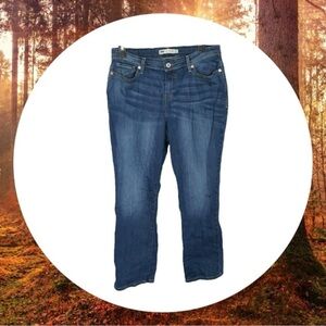 Levi Strauss & Co Defined Waist 580 Straight Blue Jeans Women Sz 16W